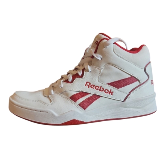Reebok Royal BB4500 Hi2 Sneakers White Red Men Size 7 Basketball Shoes High Top - Picture 2 of 10